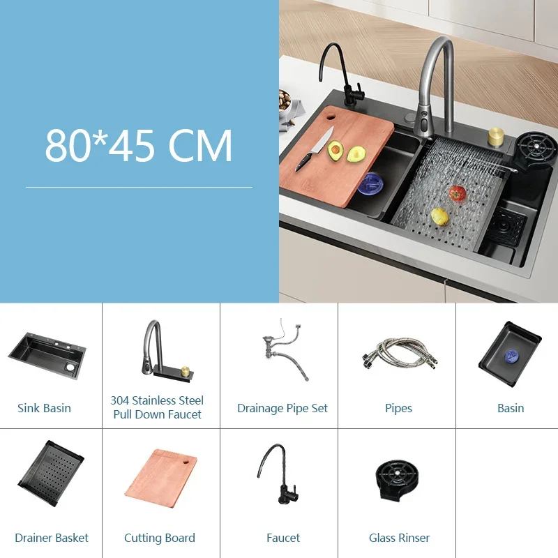 

Кухонная мойка «Водопад» из нержавеющей стали