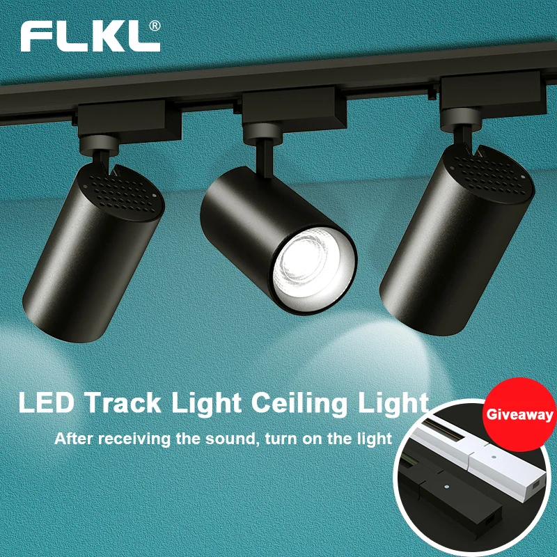 

Ceiling Spotlights Rail Spot Light LED Lamp Track 12 20 30 40W COB Aluminum For Clothing Shop Living Room Home lighting syste
