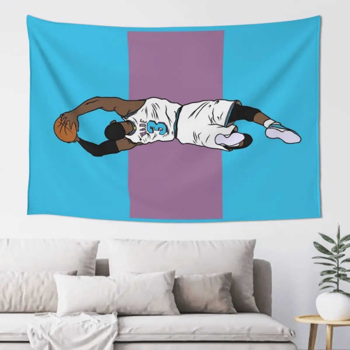 Гобелен Dwyane Wade Vice декоративный настенный ковер на стене декор комнаты милый