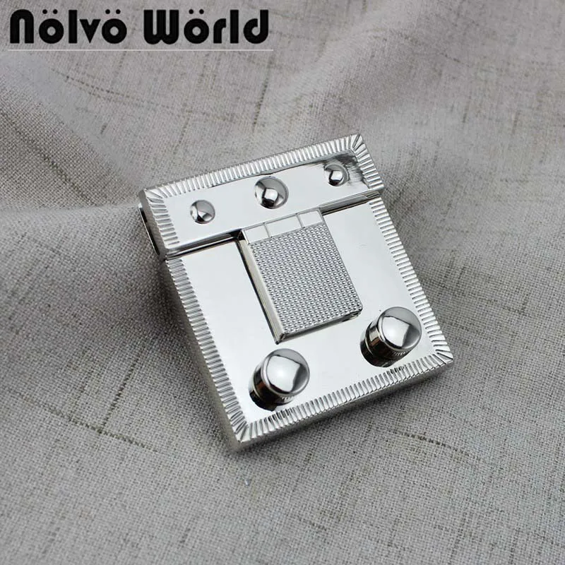 

Silver metal rectangle lock twist lock luggage DIY bag handbags lock for suitcase bag pruse making accessories