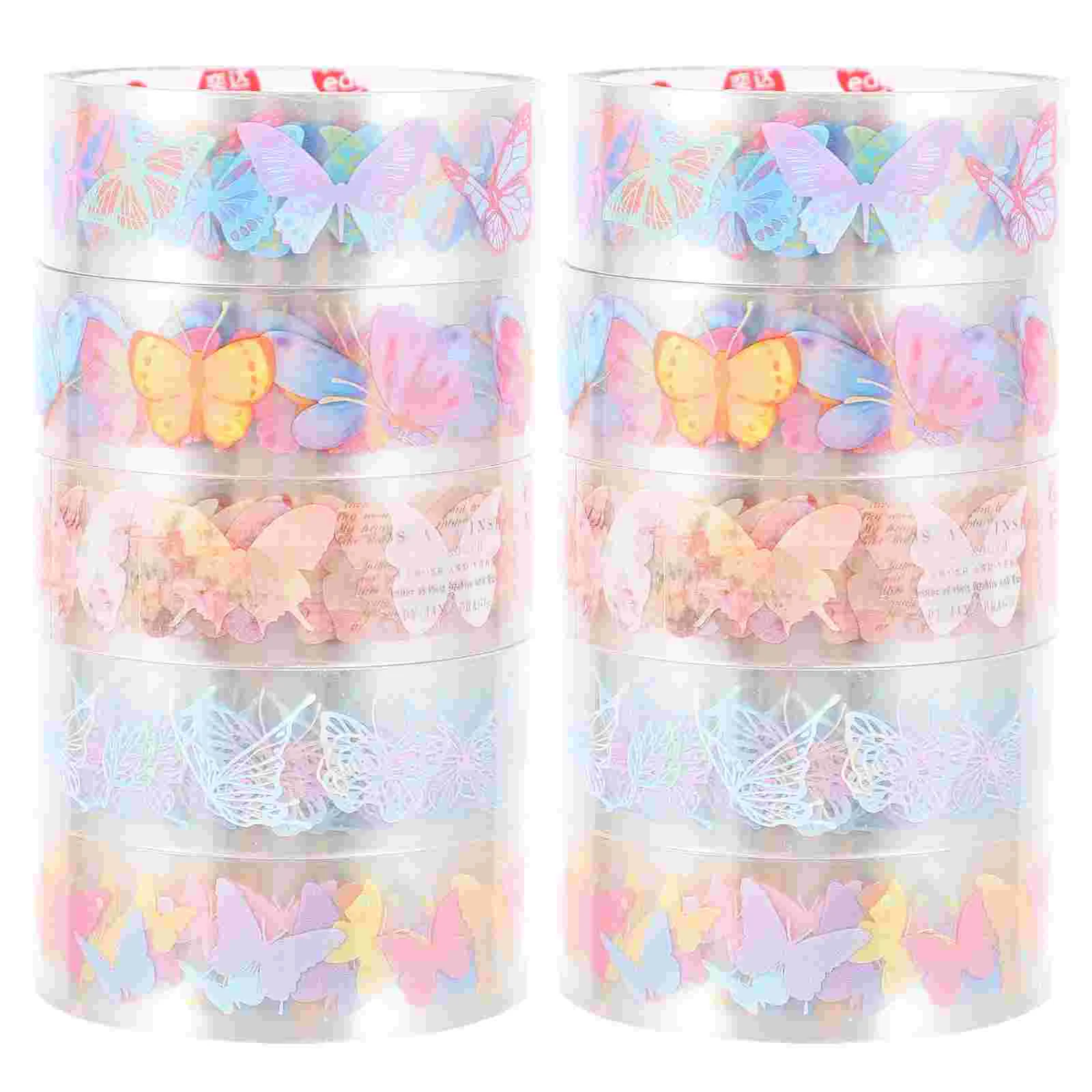 10 Rolls Craft Wrapping Tape Washi Tapes Vintage Washi Tape Homemade Stickers Transparent Washi Tape Decorate Teacher Tape