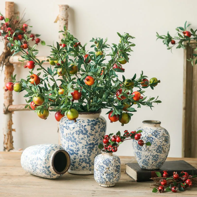 

Antique Vase Classic Chinese Ceramic Tabletop Porcelain Flower Vase For Hotel Dining Room Decoration Vase Decoration Home