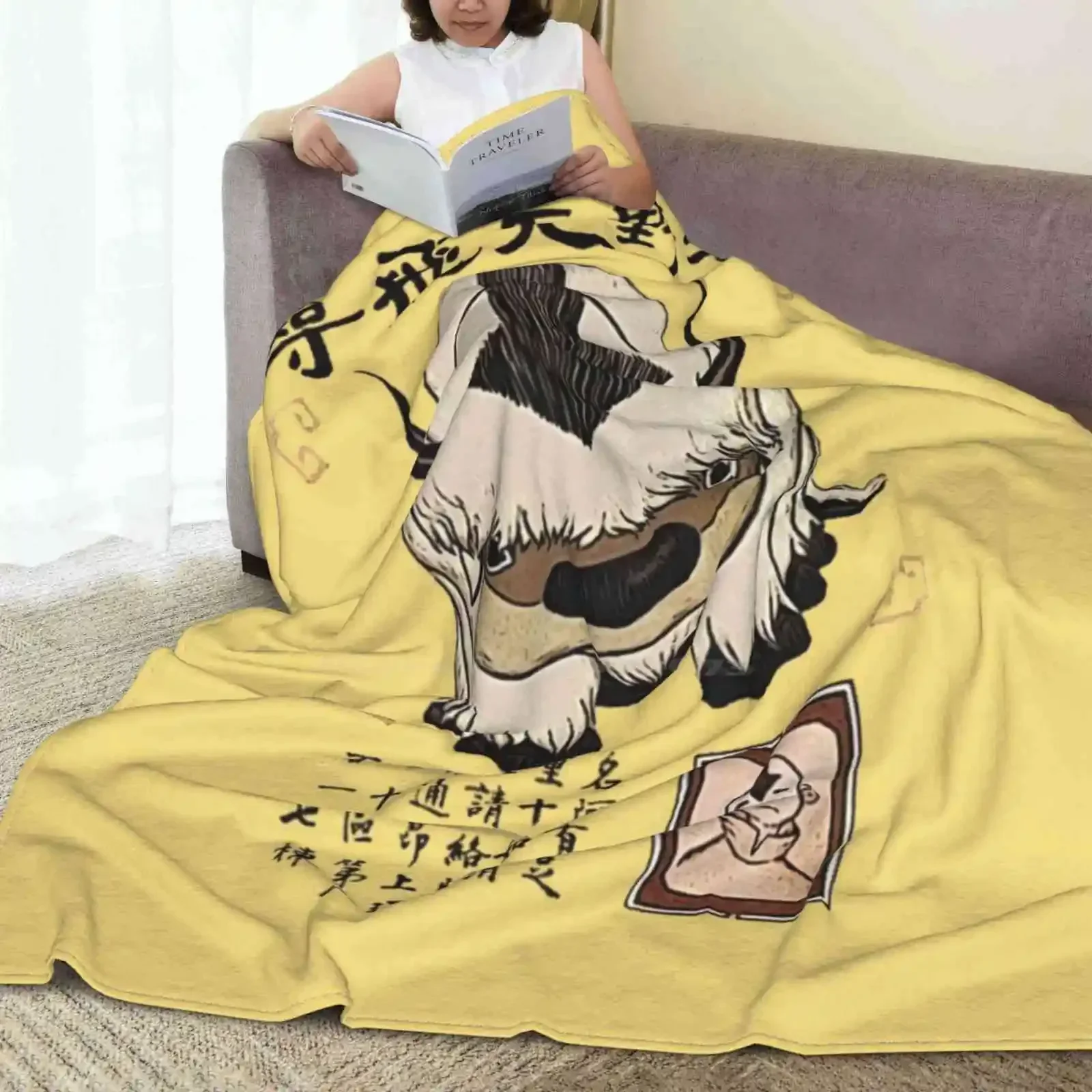 Мягкое теплое одеяло Appa легенда о Aang Katara Zuko Sokka летающий бизон небо воздушные