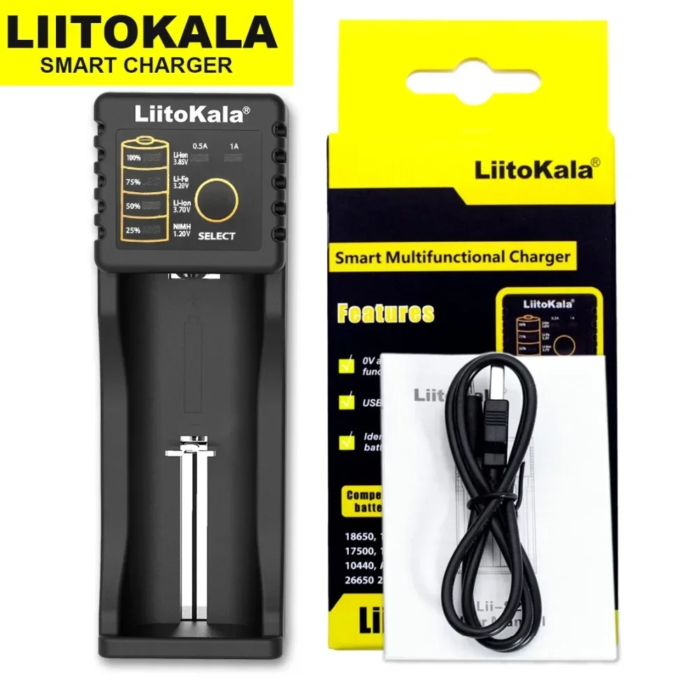 Зарядное устройство Liitokala Lii-500 Lii-PD4 3 7 В 18650 21700 26650 1 2 AA AAA для 18350 18500 16340 17500 25500 10440 17350