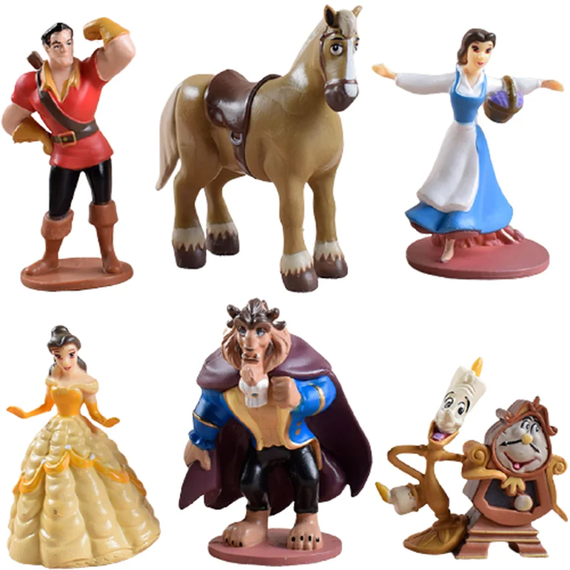 

Disney Beauty And The Beast Cartoon Model Action Figure Anime Mini Model Decoration Collection Figurine Toys Gifts For Children