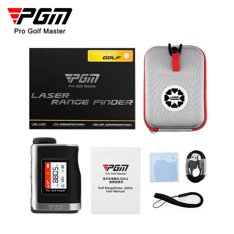 PGM JQ014 Golf Rangefinder 600M/1300M Yard Digital Laser Range Finder Telescope High Accuracy Distance Meter Golf Range Finder