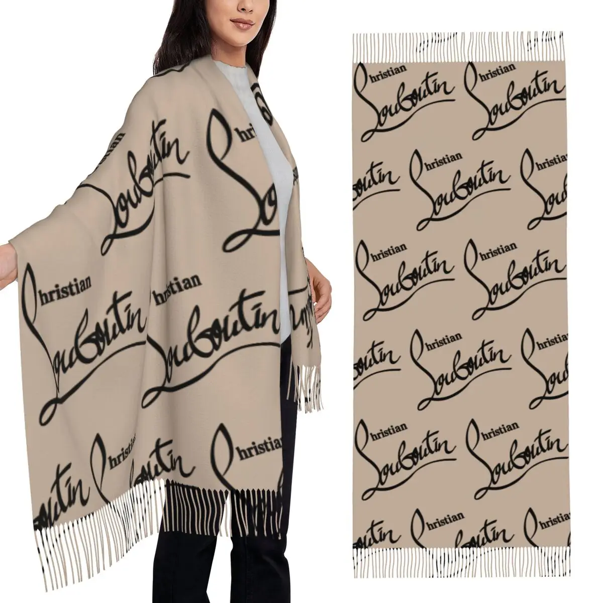 C-Christians Шарф для женщин зимние теплые шали из пашмины и накидка длинный большой