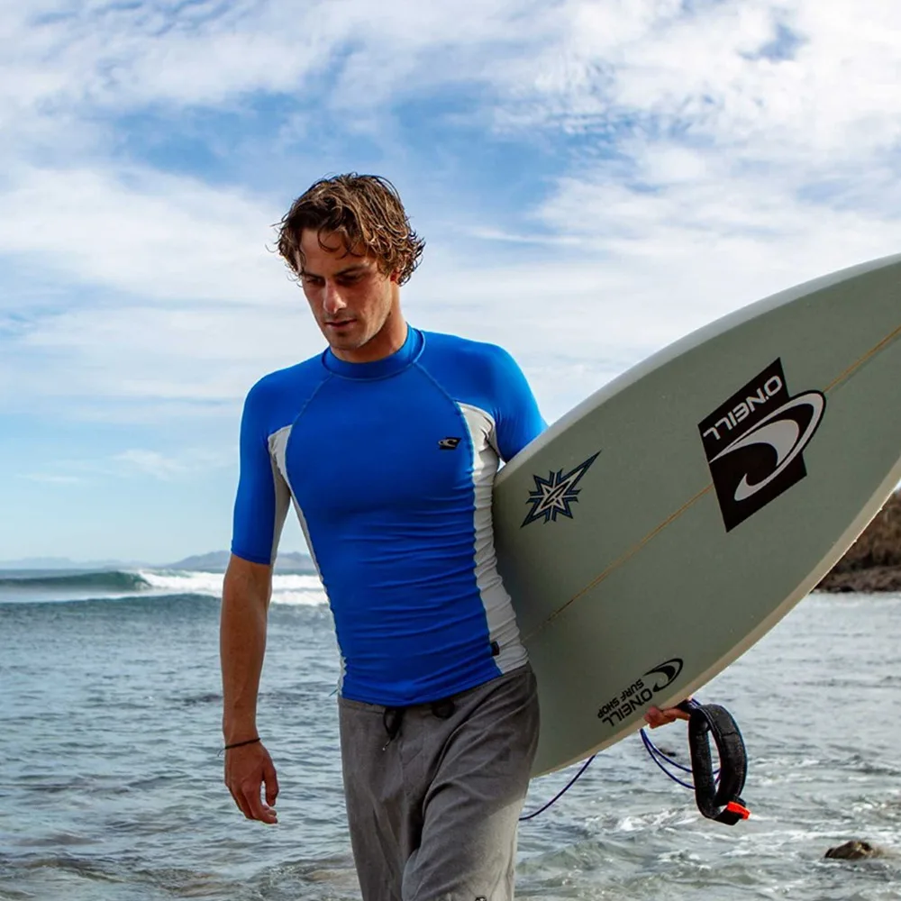 Surf Wear Men Surf T-Shirt Gym Clothes Swimwear Long Sleeve Swim Floatsuit Tops Uv Swimming Tight Rash Guard Surfing