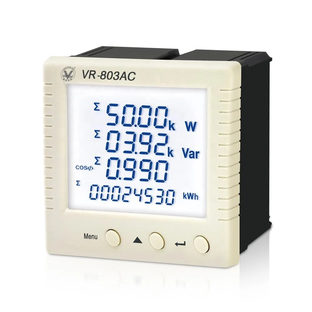 

RS485 or LoRaWAN communication three phase current and voltage power meter
