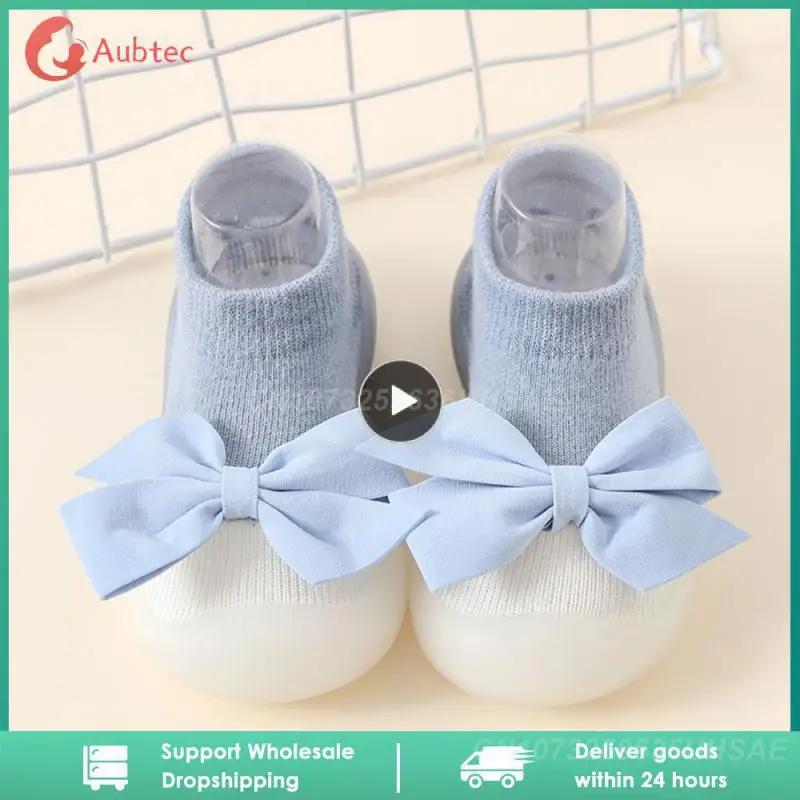 

1PCS Newborn Baby Shoes Boy Embroidery Pattern Nonslip Floor Socks Kids Soft Rubber Sole Crib Toddler Booties Toddler