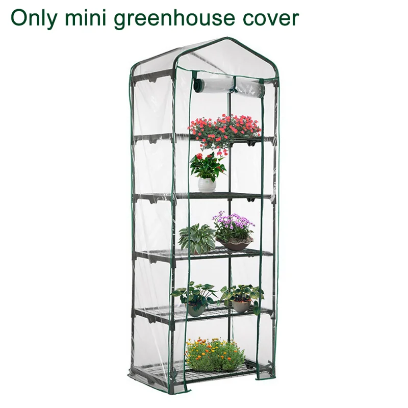 

Easy Use Garden Supplies Balconies Household Mini Greenhouse Cover Walk-in Clear PVC Reusable Warm Plant Outdoor Waterproof