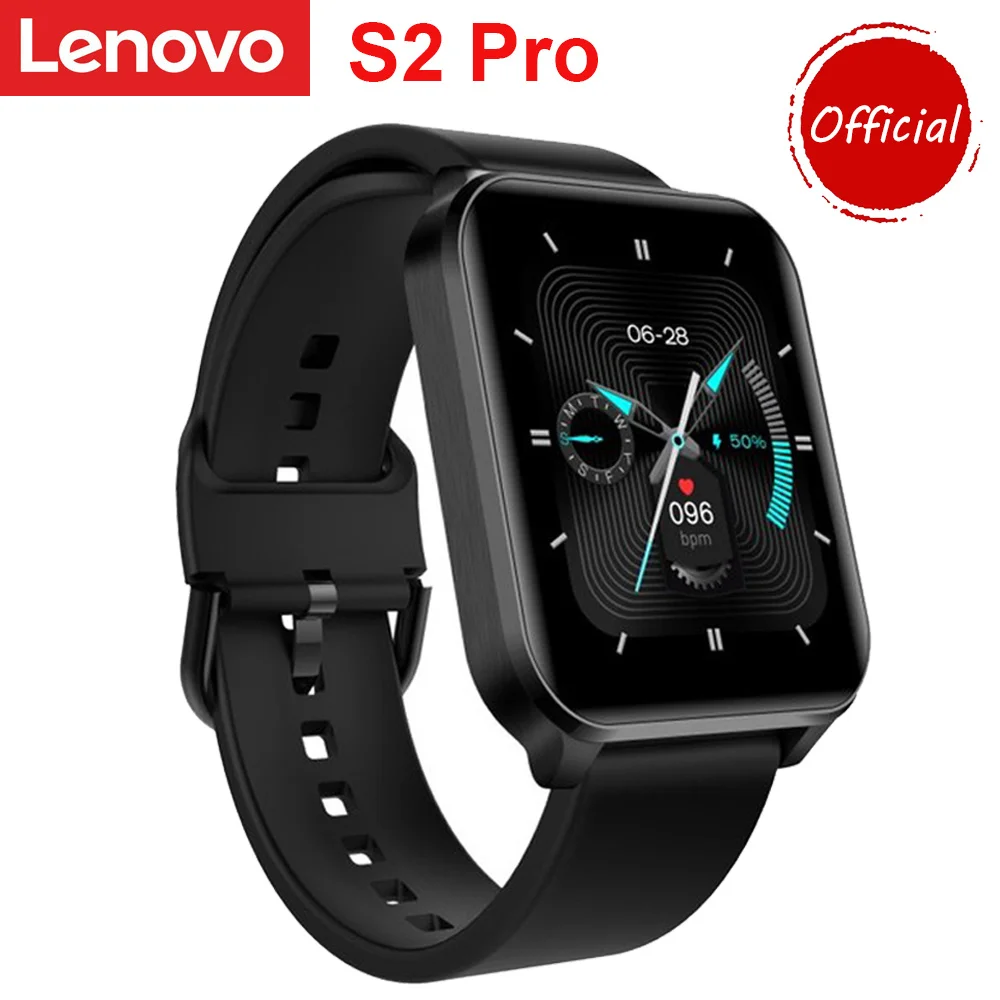 

Lenovo S2/S2 Pro Smart Watch Men Thermometer Heart Rate Monitor Fitness Tracker Touch Screen IP67 Waterproof Smartwatches