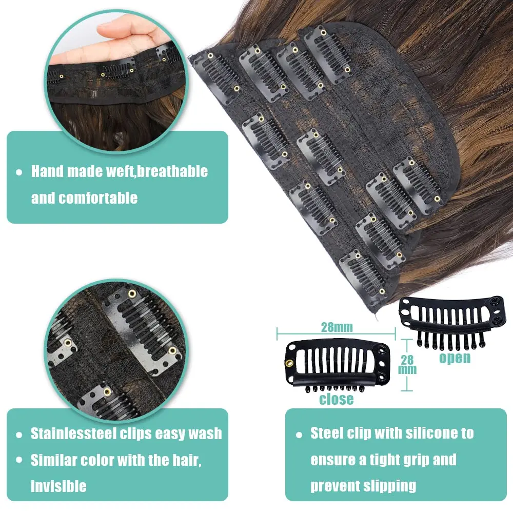 AISI HAIR волосы на заколках Длинные волнистые Женский накладные Волосы из