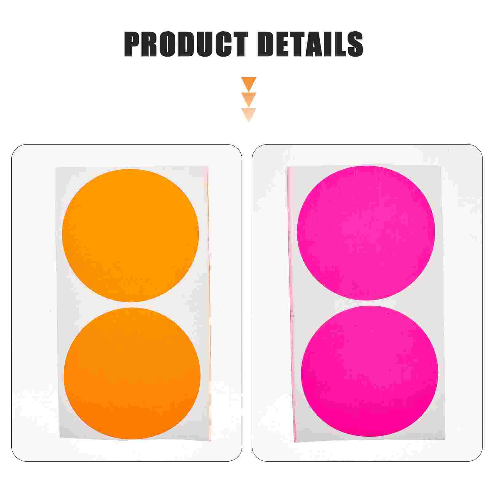 100 шт. флуоресцентные круглые кодовые наклейки офисные точечные липкие этикетки