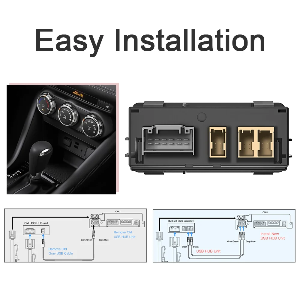 Беспроводная система Android Auto и беспроводной Carplay с Android 11, быстрая зарядка Type-C для Mazda2, 3, 6, CX30, CX5, CX8, CX9, Bluetooth, Wi-Fi (art.: 3920d8a8ebeaa) - 3920d8a8ebeaa