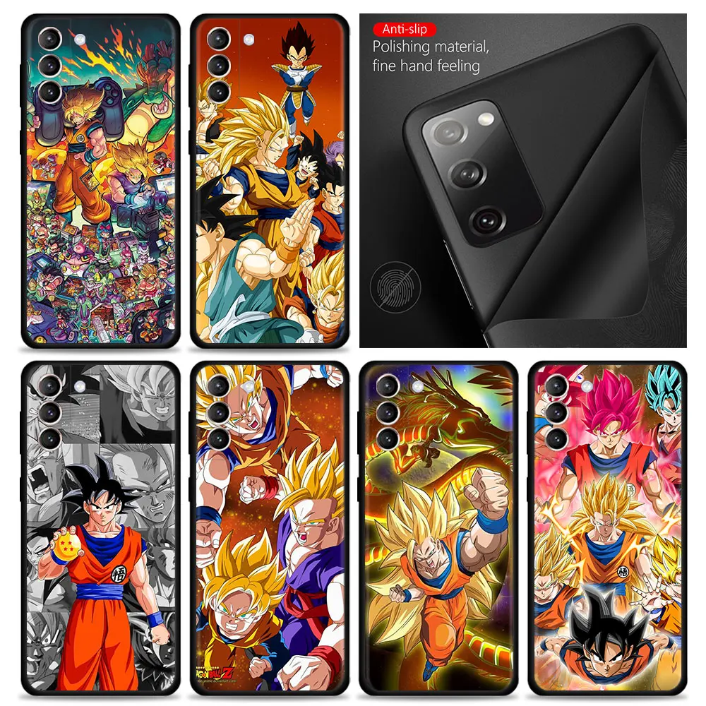 

Phone Case For Samsung Galaxy S21 S20 FE S22 Ultra S10 S9 Plus S22Plus S10e for Samsung Note 20 Ultra 10Plus Dragon Ball Anime