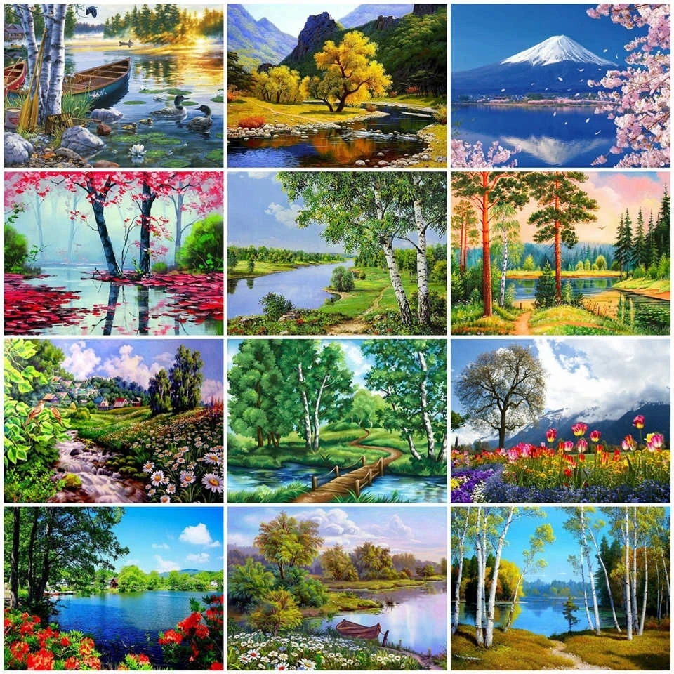 

Nature Landscape Diamond Painting Full 5D DIY Diamond Art Mosaic Embroidery Cross Stitch Kit Home Decor,алмазная мозаика