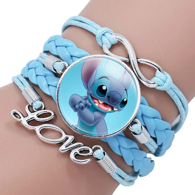 Игрушки Disney 1 шт. Лило и Ститч Мультяшные модели Аниме фигурки милые наручные