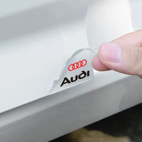 2 шт., прозрачные наклейки на двери автомобиля, устойчивые к царапинам аксессуары для Audi Sline A3 A4 A5 A6 A7 Q3 Q5 SQ5 Qua