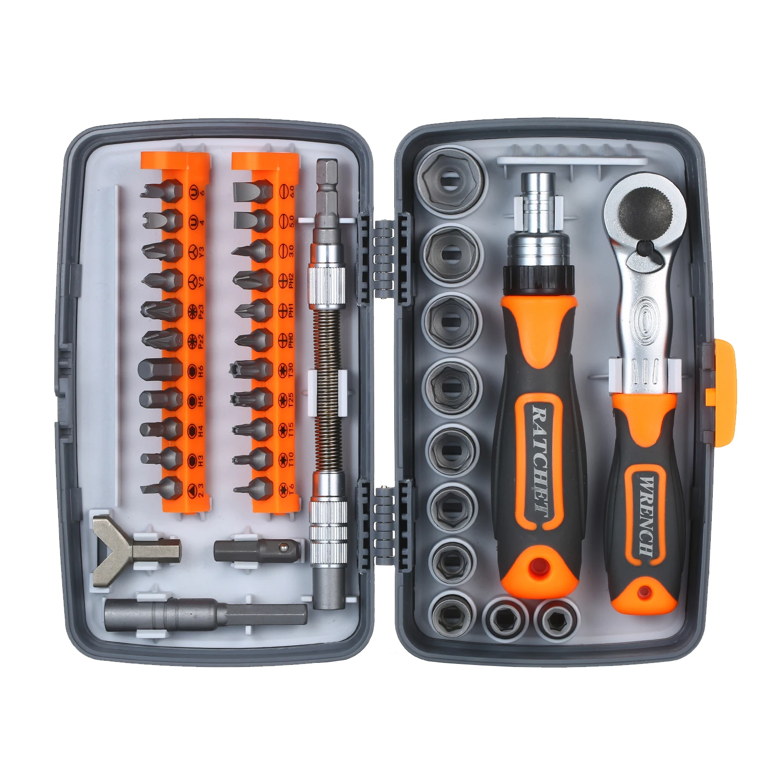 

38pc Portable Precision Magnetic Ratchet Screwdriver Bit Set Professional Electronics Repair Tool Kit for Phone Laptop Watch