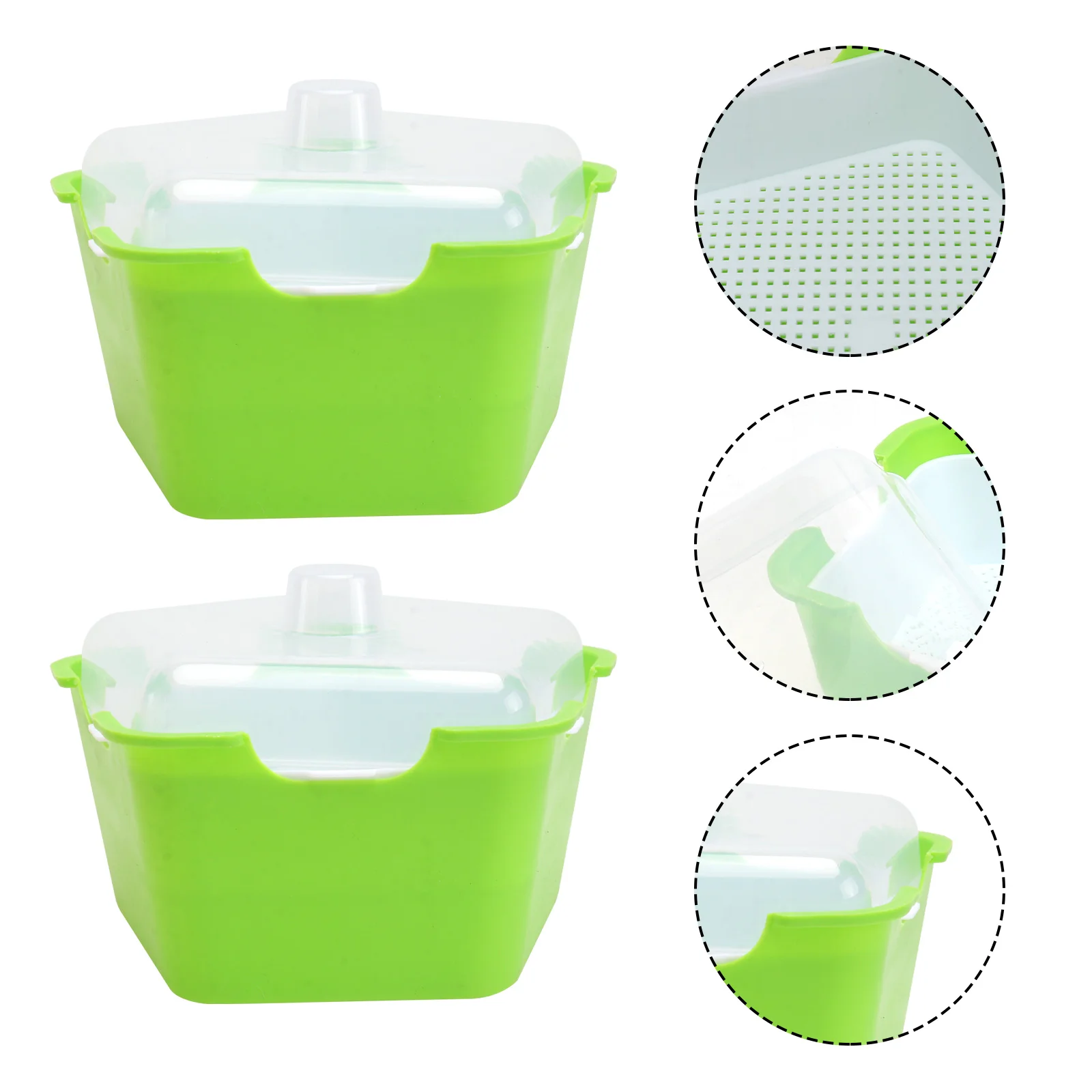 

Tray Trays Germination Starter Growing Sprouter Propagator Kit Nursery Garden Pot Microgreens Kits Propagation Planting