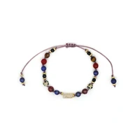 vlen colorful beaded bracelet natural stone charm bracelets for women handmade woven adjustable wax string boho jewelry