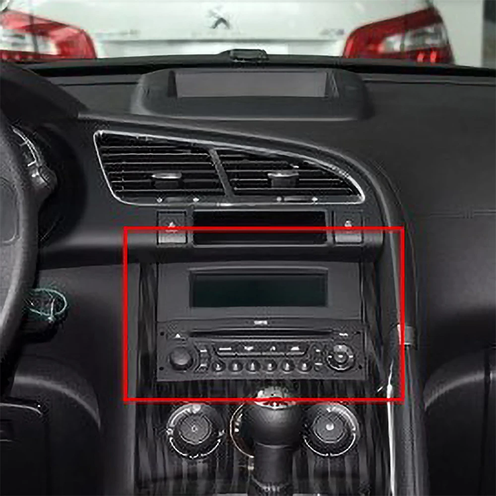 Фото ​ Многофункциональный чехол для Citroen C4 C5 RD3 Peugeot 207, автомобильный радиоприемник с C-экраном, фиксированная рамка, сменный корпус экрана проигрывателя компакт-дисков №5