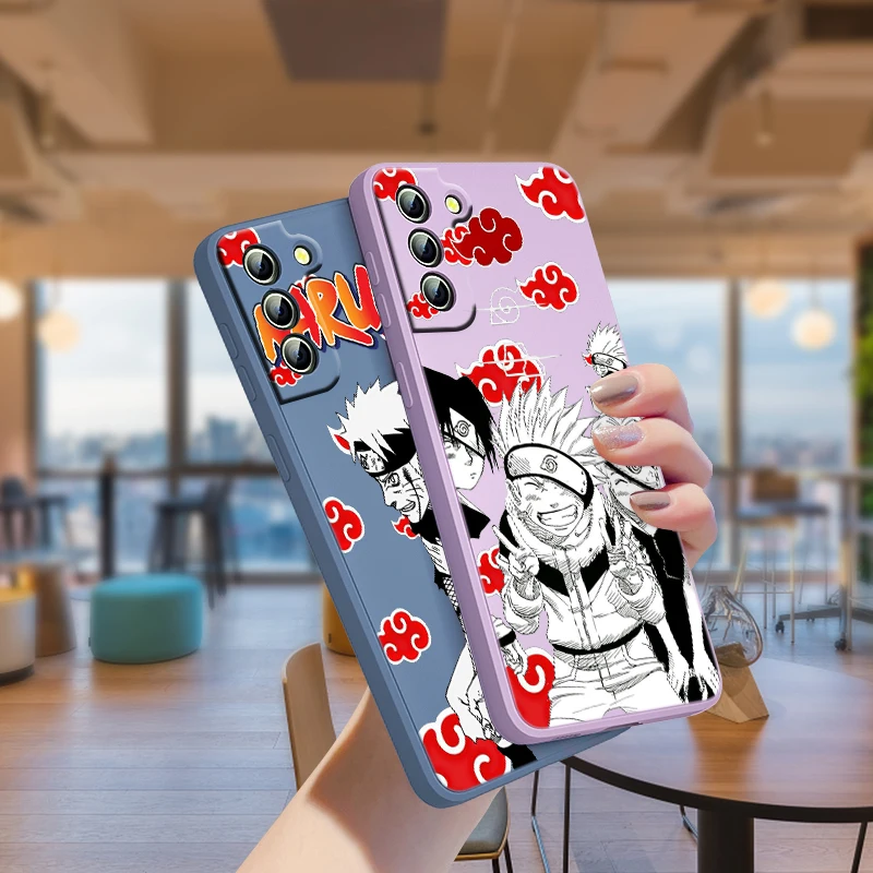 

Cloud Naruto Anime For Samsung Galaxy S21 S22 Pro S20 FE S10 Note 20 10 Plus Lite Ultra Liquid Silicone Rope Phone Case
