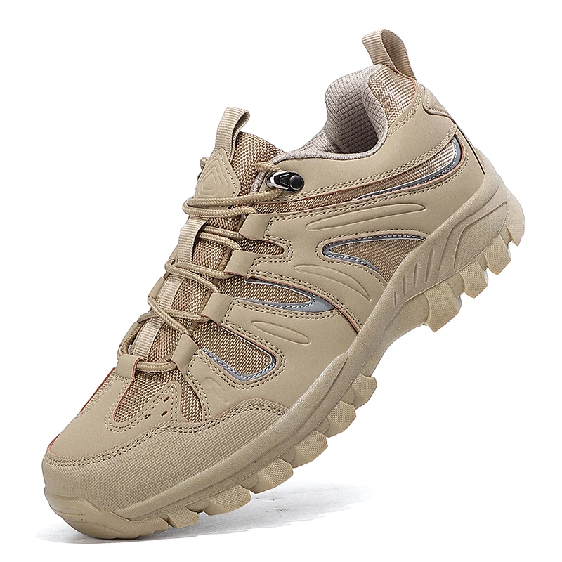 HIKEUP Men Trekking Sneakers Comfortable Waterproof Elevated shoes High Quality Running Shoes Hiking Shoes Male Shoes New Design