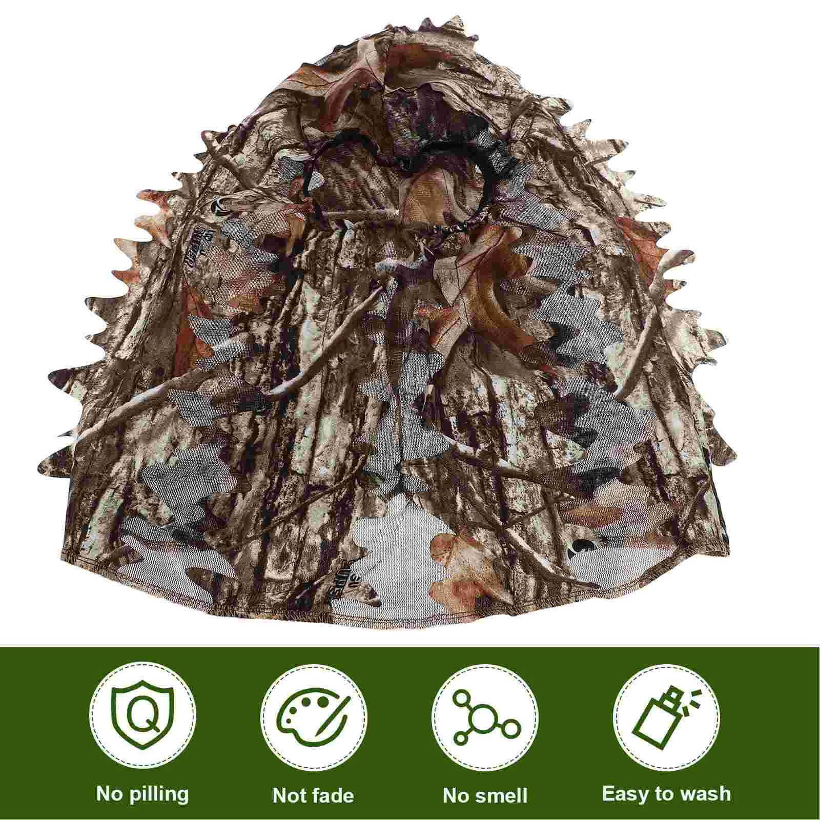 Камуфляжная тонкая секция дышащие листья 3D камуфляжная маска для лица охотничьи