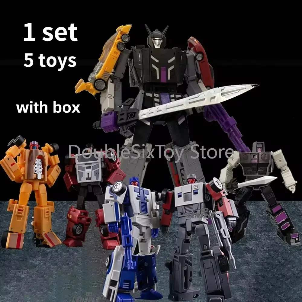 Фото Трансформирующиеся игрушки, малый масштаб, 12 см, набор 5 в 1, MH STUNTICONS, Менасор, Мотормастер, ДедЭнд, Брейкдаун, Уайлдрайдер, фигурка-модель. №1