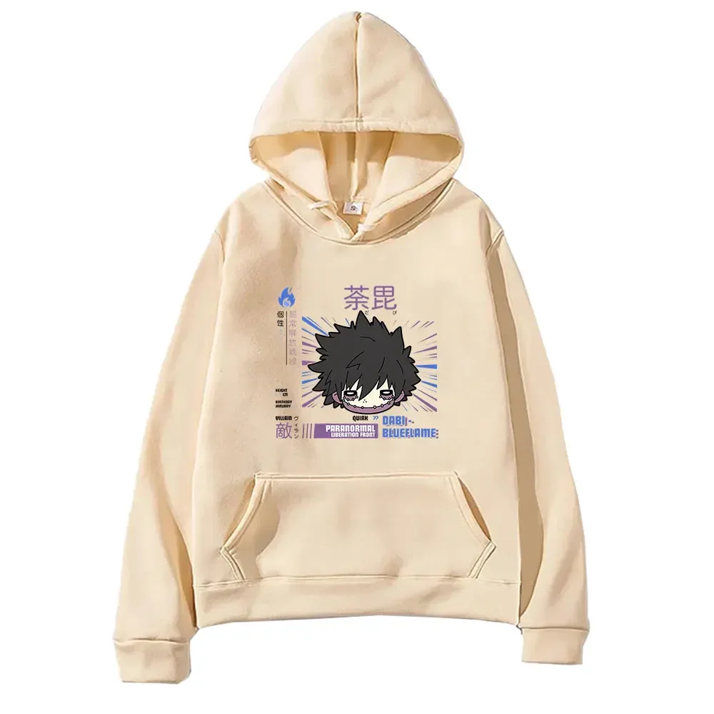 Толстовка Dabi с дизайном японского аниме My Hero Academia для мужчин и женщин флисовый