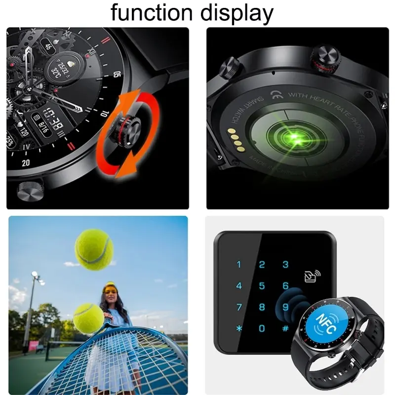 Смарт-часы LIGE ECG + PPG мужские водонепроницаемые с поддержкой Bluetooth и NFC - купить по