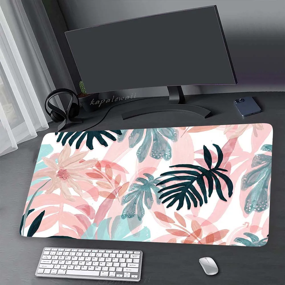 

Tropical Leaves Plant Gaming Mouse Pad 40x90cm XXXL Large Mouse Mat Laptop Mouse Carpet Game Keyboard Soft Pads Gamer Desk Mat