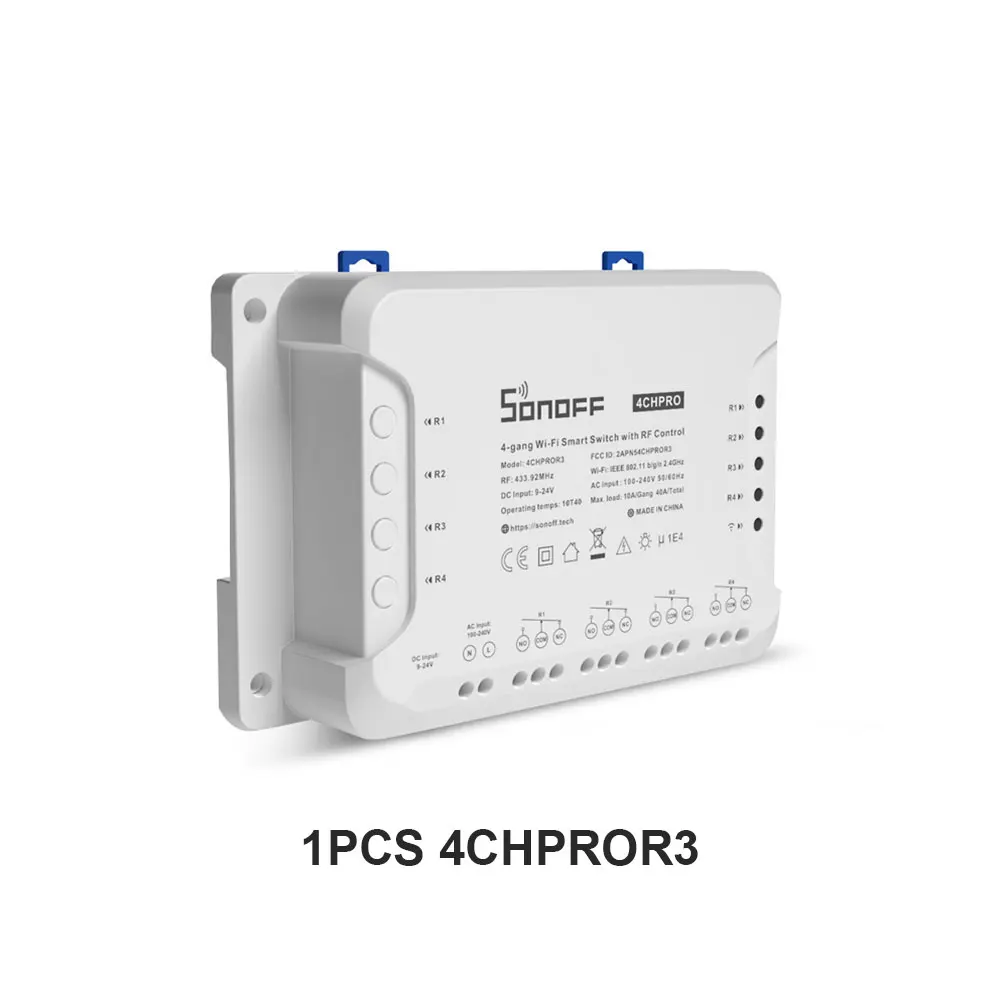 

SONOFF 4CHR3/4CHPROR3 модуль умного переключателя WiFi