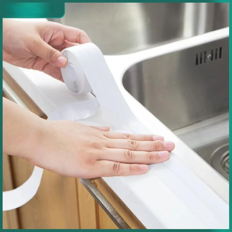 

3.2M Waterproof Wall Sticker PVC Self Adhesive Sink Stove Crack Strip Kitchen Bathroom Bathtub Corner Sealant Tape Waterproof
