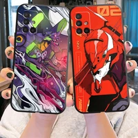 evangelion anime phone cases for samsung a71 a72 4g 5g for a71 a72 smartphone back cover shockproof tpu carcasa coque shell