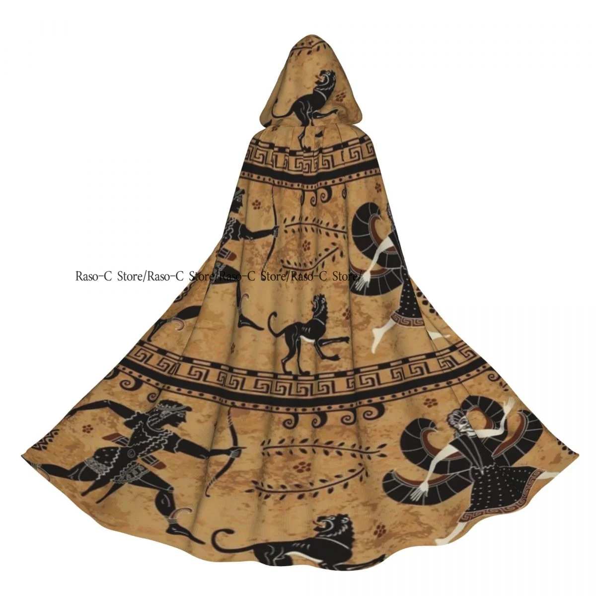 Двусторонний плащ унисекс с капюшоном для взрослых вампиров плащ-накидка в