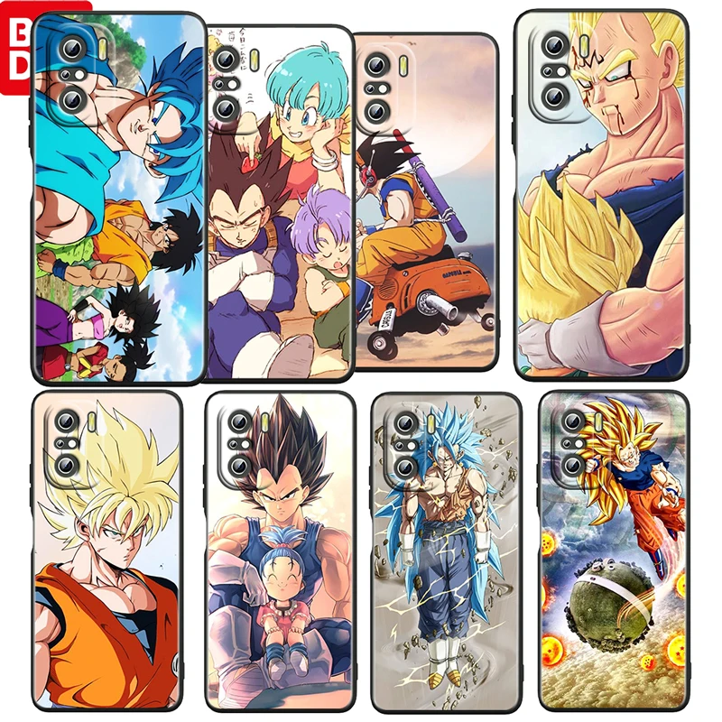 

Dragon Ball Z Goku Anime For Xiaomi Redmi K50 Gaming Pro 5G 10 9 9A 9C 9T 8 7 6 5 4X TPU Soft Black Phone Case Funda Coque Cover