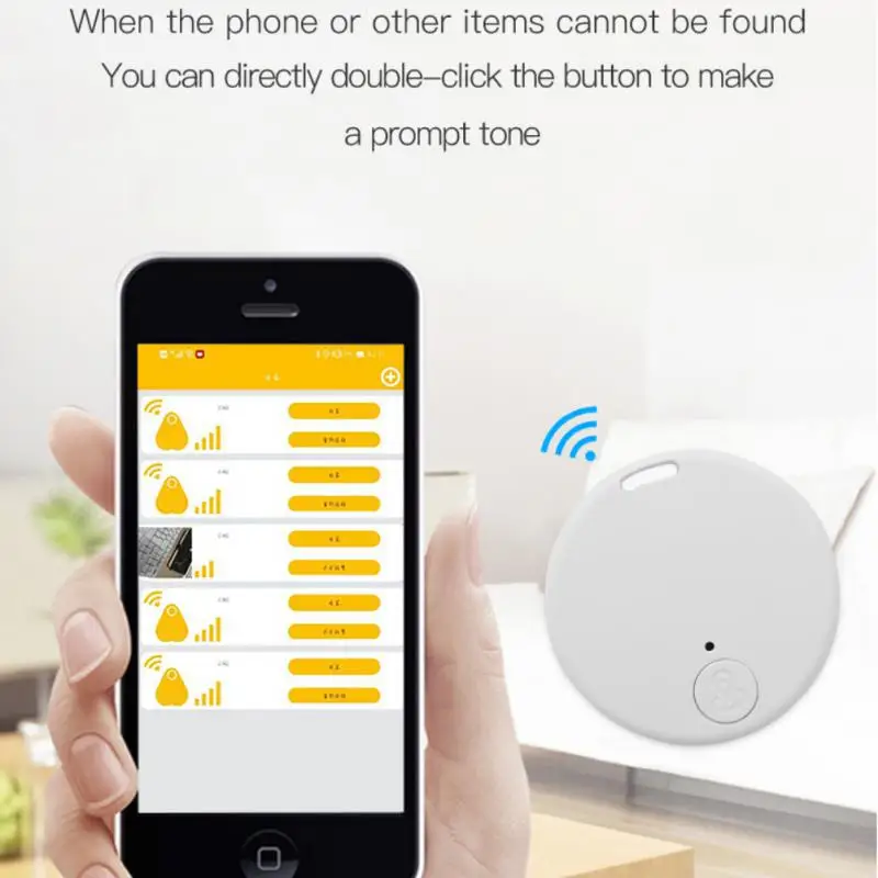 

Tracking And Positioning Smart Finder Mini Locator Round Pet Elderly Children Wallet Two-way Search Locator For Ios Android Y02