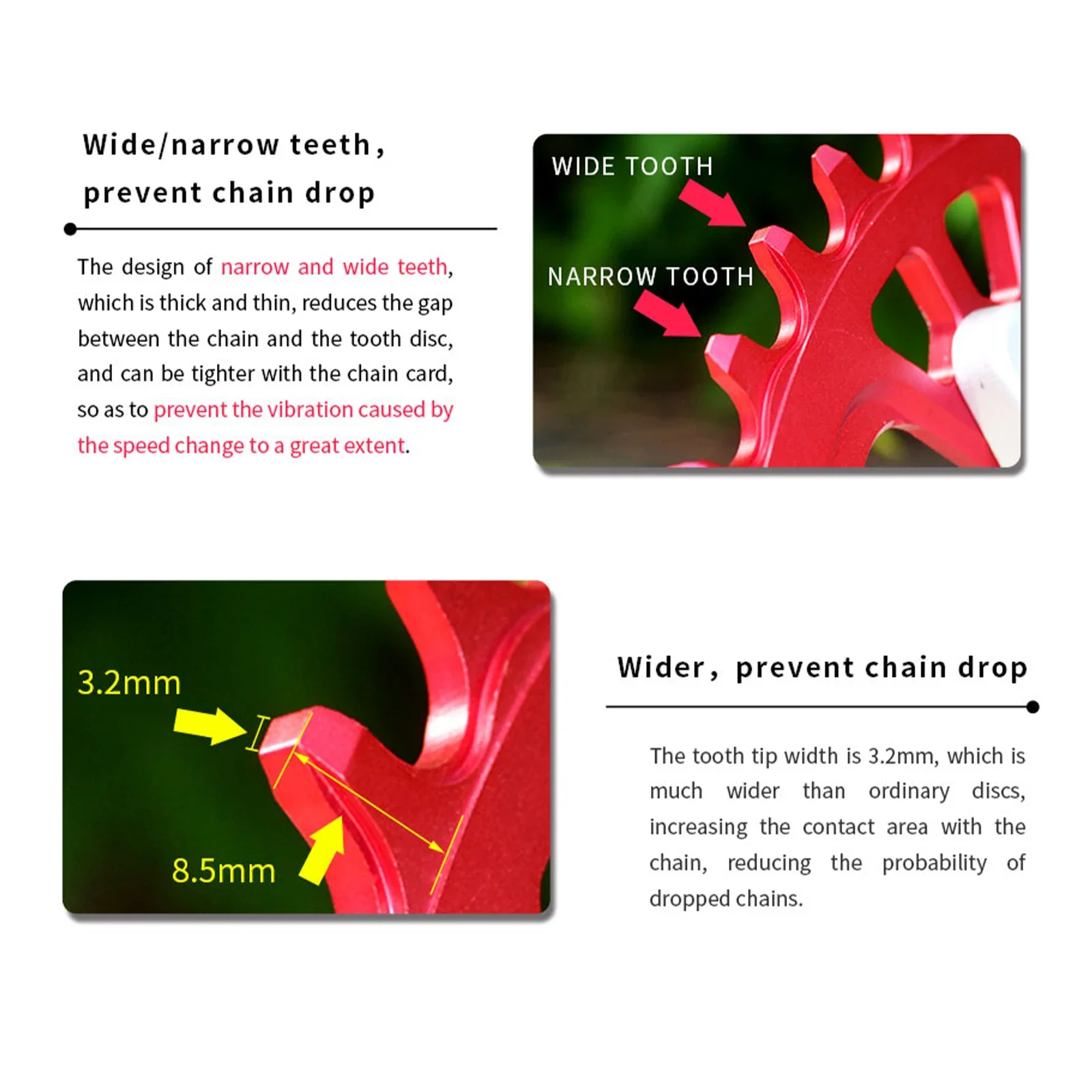 PASS QUEST узкая широкая звездочка 104bcd 32T 34T 36T 38T 40T 42T велосипедная шатунная система