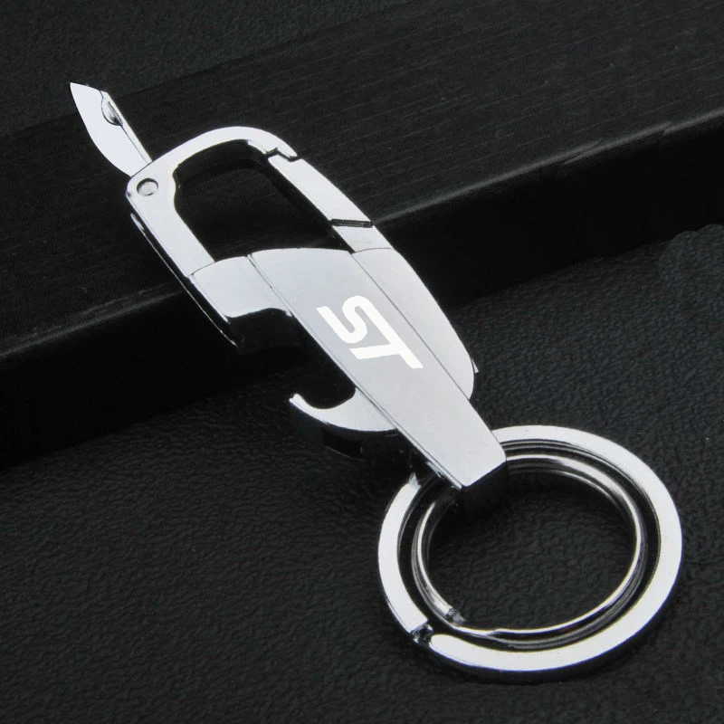 Motorcycle Keyring Multifunction Key Ring Keychain For ST Logo Ford FOCUS Mondeo Fiesta Kuga MK2 MK3 Car