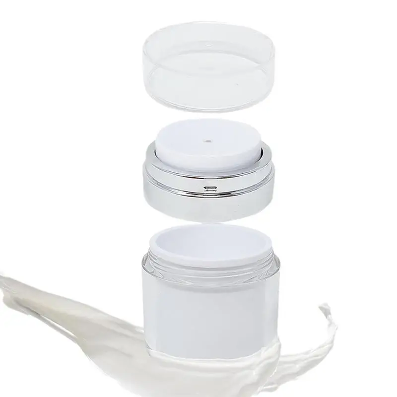 

Airless Pump Bottles Empty Airless Pump Bottle Jar Refillable Container For Creams Gels & Lotions Leak-Proof Portable Travel