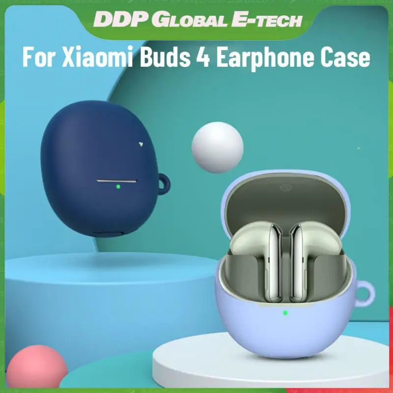 

Silicone Silicone Case Protective Case Wireless Earbuds Protect Shell Headphone Cover Soft Protective Cover For Xiaomi Buds 4