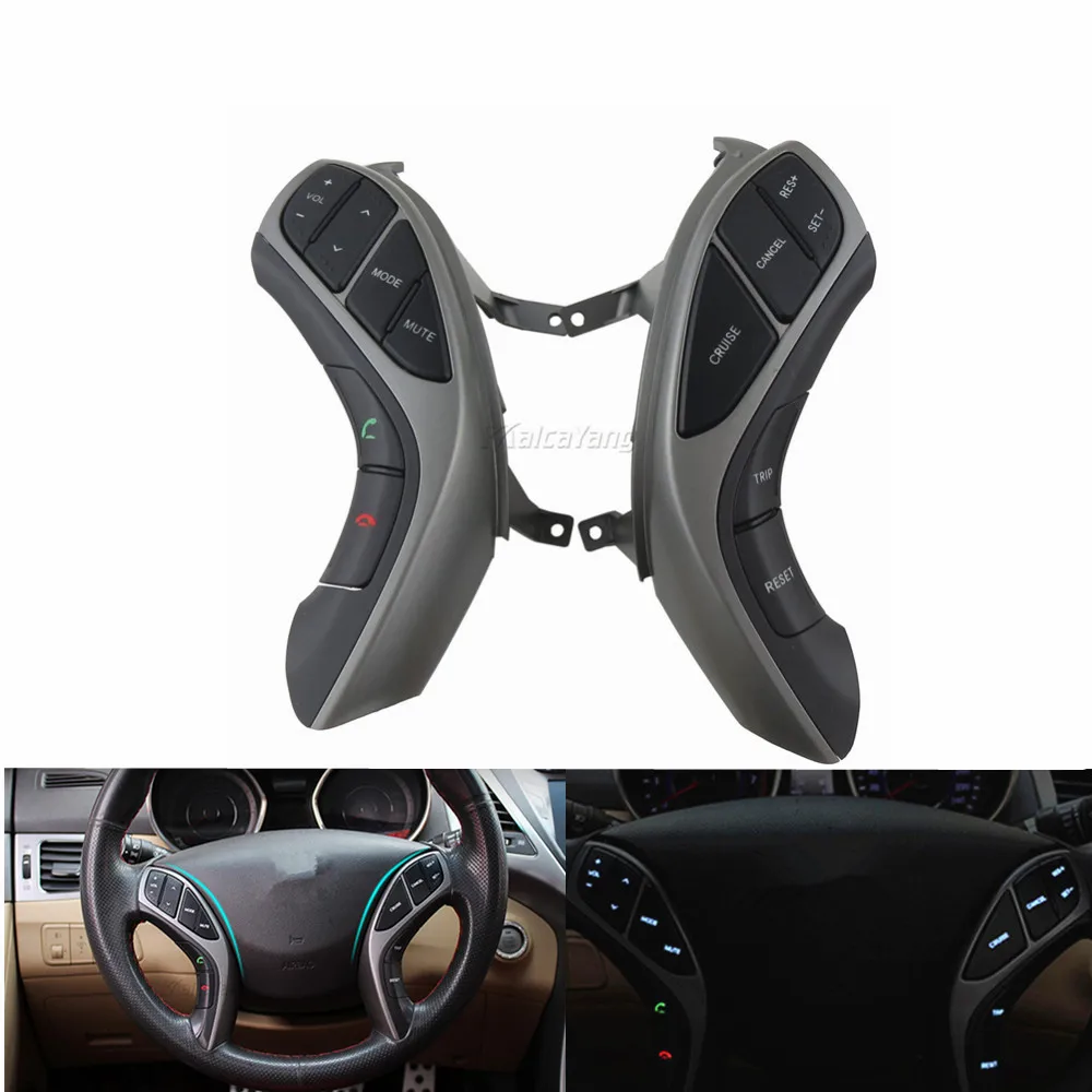 

Автомобильные аксессуары кнопка рулевого колеса переключатели аудио телефона Bluetooth круиз-контроля для Elantra 12-15AT/12-14 MT/ I30MT