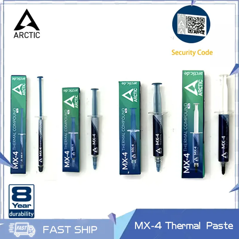 

ARCTIC MX-4,2g 4g 8g 20g Thermal Compound Conductive Grease Silicone Paste Heat Sink Processor CPU GPU Cooler Cooling Plaster