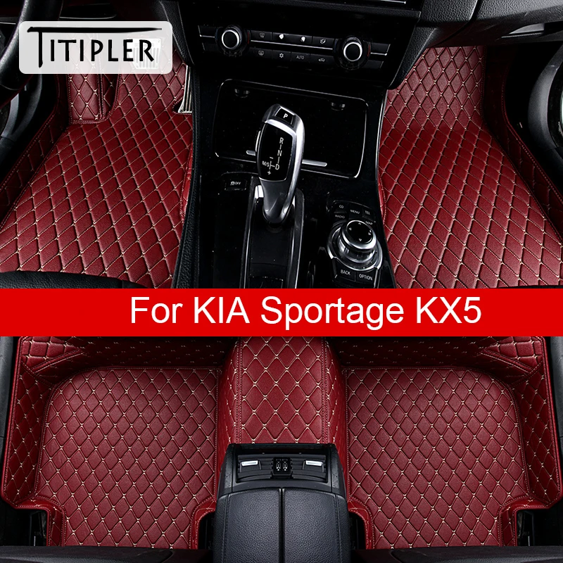 

TITIPLER Car Floor Mats For KIA Sportage Foot Coche Accessories Carpets