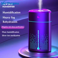 1l home air humidifier usb ultrasonic mist maker 1000ml heavy fog aroma diffuser umidificador aromatherapy humidifiers diffusers