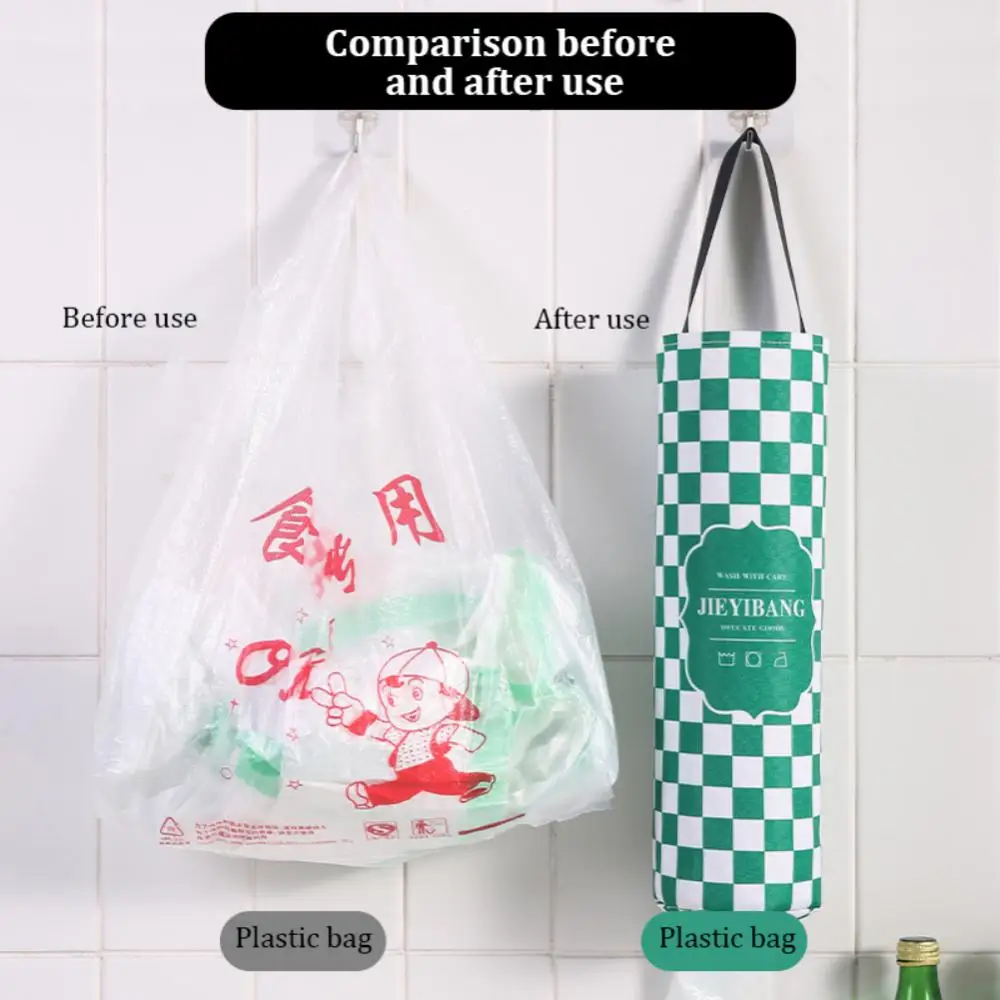 

Hanging Storage Bag Garbage Bag Kitchen Dispenser Garbage Wall Mounted Grocery Holder Home Organizers Storage Accessories