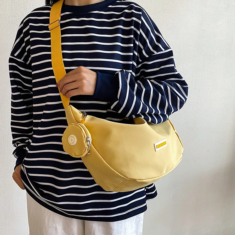 Модные сумки-Хобо через плечо для мужчин и женщин нейлоновый мессенджер на